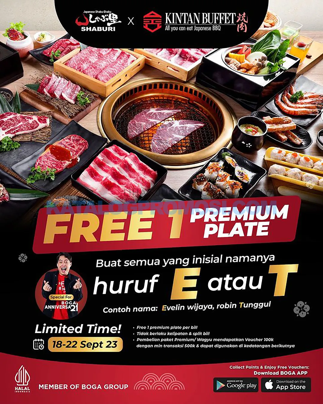 Promo SHABURI dan KINTAN BUFFET - Spesial FREE 1 Premium Plate buat kamu