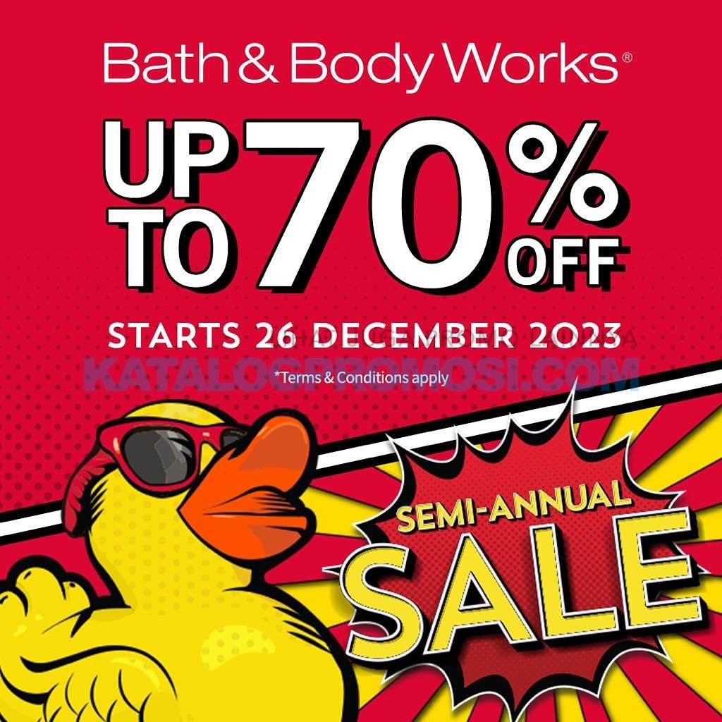 Promo Bath & Body Works Semi-Annual Sale up to 70% off