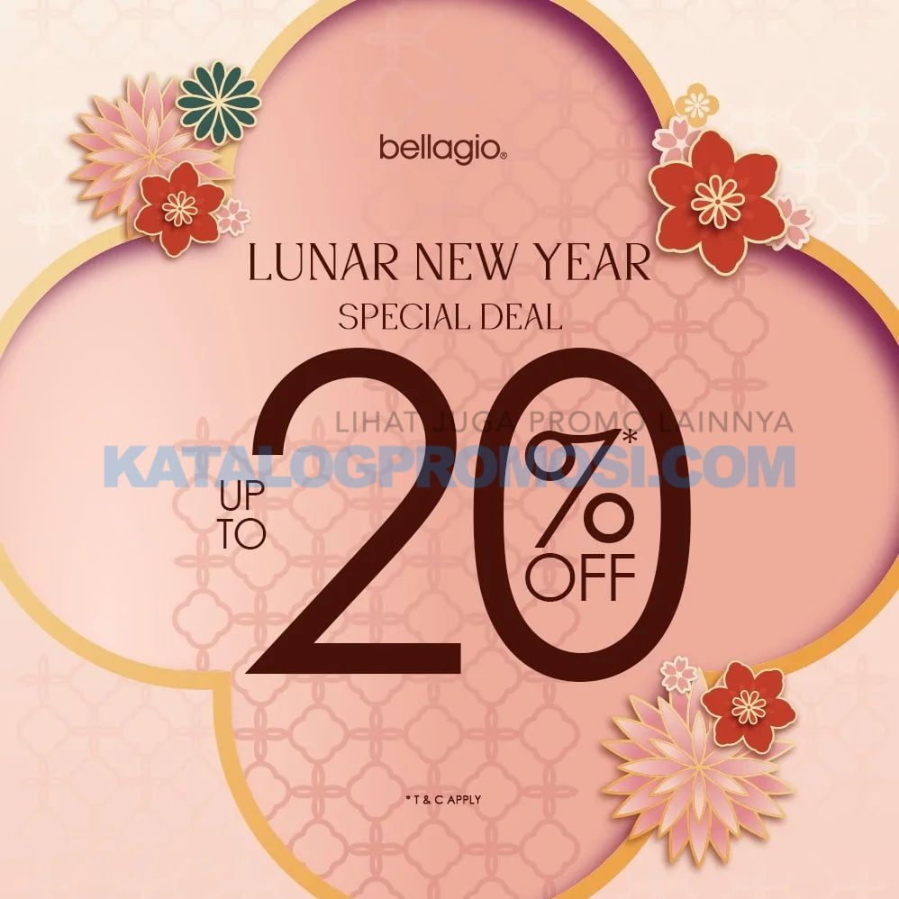Promo BELLAGIO LUNAR NEW YEAR SPECIAL DEAL up to 20% off