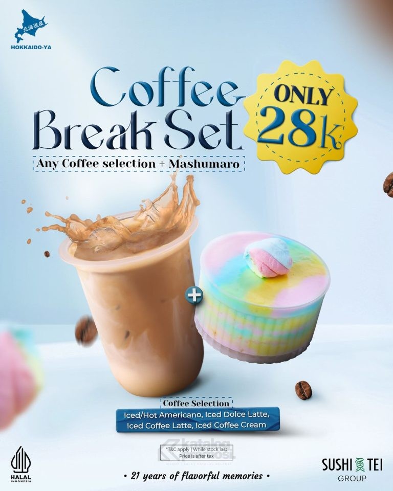 Promo Hokkaido-Ya Coffee Break Set mulai Rp. 28.000