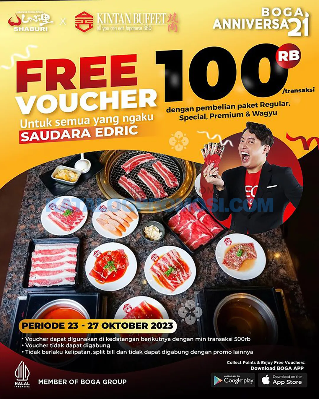 Promo SHABURI dan KINTAN BUFFET - FREE Voucher Rp. 100.000