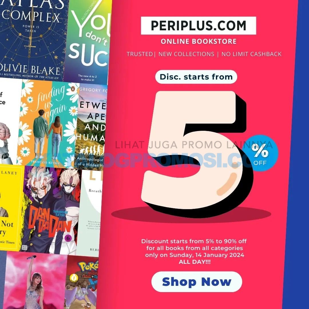 Promo Periplus Online Weekend Sale - Discount start from 5% - 90%