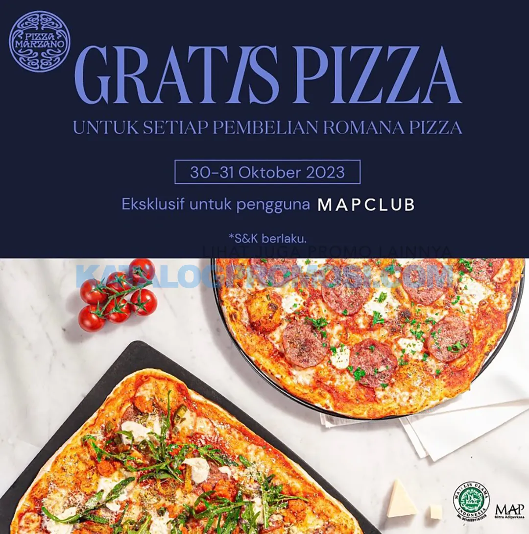 PIZZA MARZANO Promo Buy 1 Get 1 Classic Pizza exclusive for MAPCLUB Members