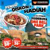 Yoshinoya ONE BELL PARK Re-Opening Promo DISKON hingga 50% GRATIS HADIAH berlaku di tanggal 22-28 AGUSTUS 2024