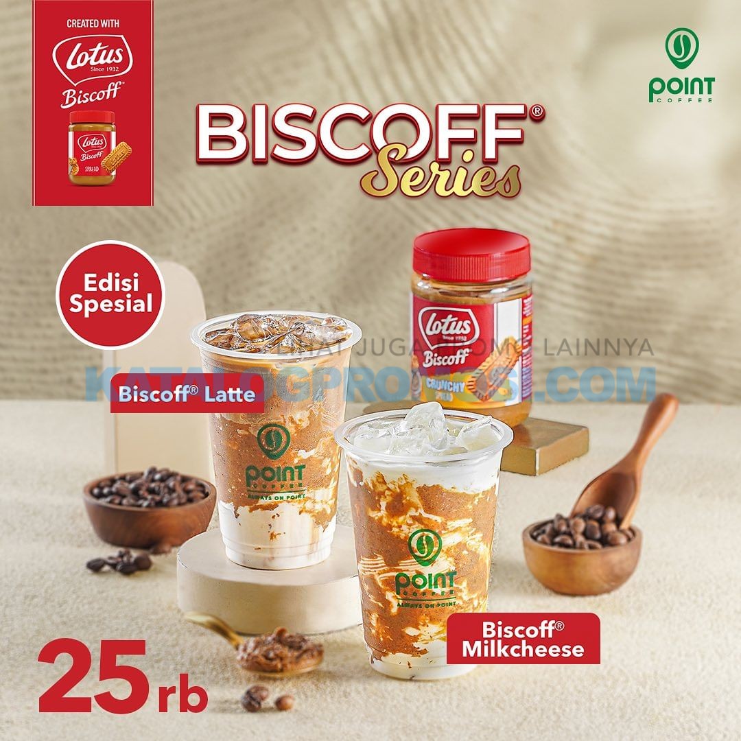 BARU! Biscoff®️ Series dari POINT COFFEE dengan harga mulai dari Rp. 25ribuan aja