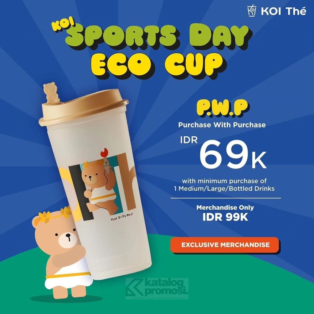 Promo KOI Exclusive KOI Sports Day Eco Cup only for IDR 69.000