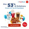 PROMO MCD / MCDONALDS HUT PANIN BANK DISKON 53% UNTUK TRANSAKSI VIA MCDELIVERY berlaku tanggal 15-17 Agustus 2024