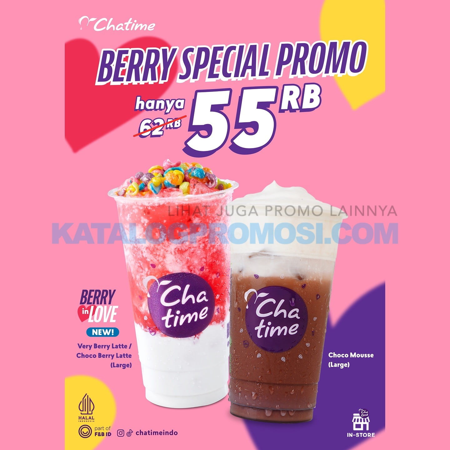 PROMO New CHATIME Menu Berry Special Hanya Rp 55.000*