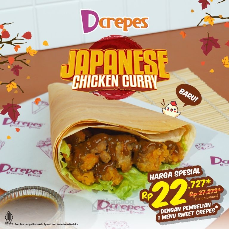 Promo DCREPES Harga Special Japanese Chicken Curry Cuma Rp 22.727*