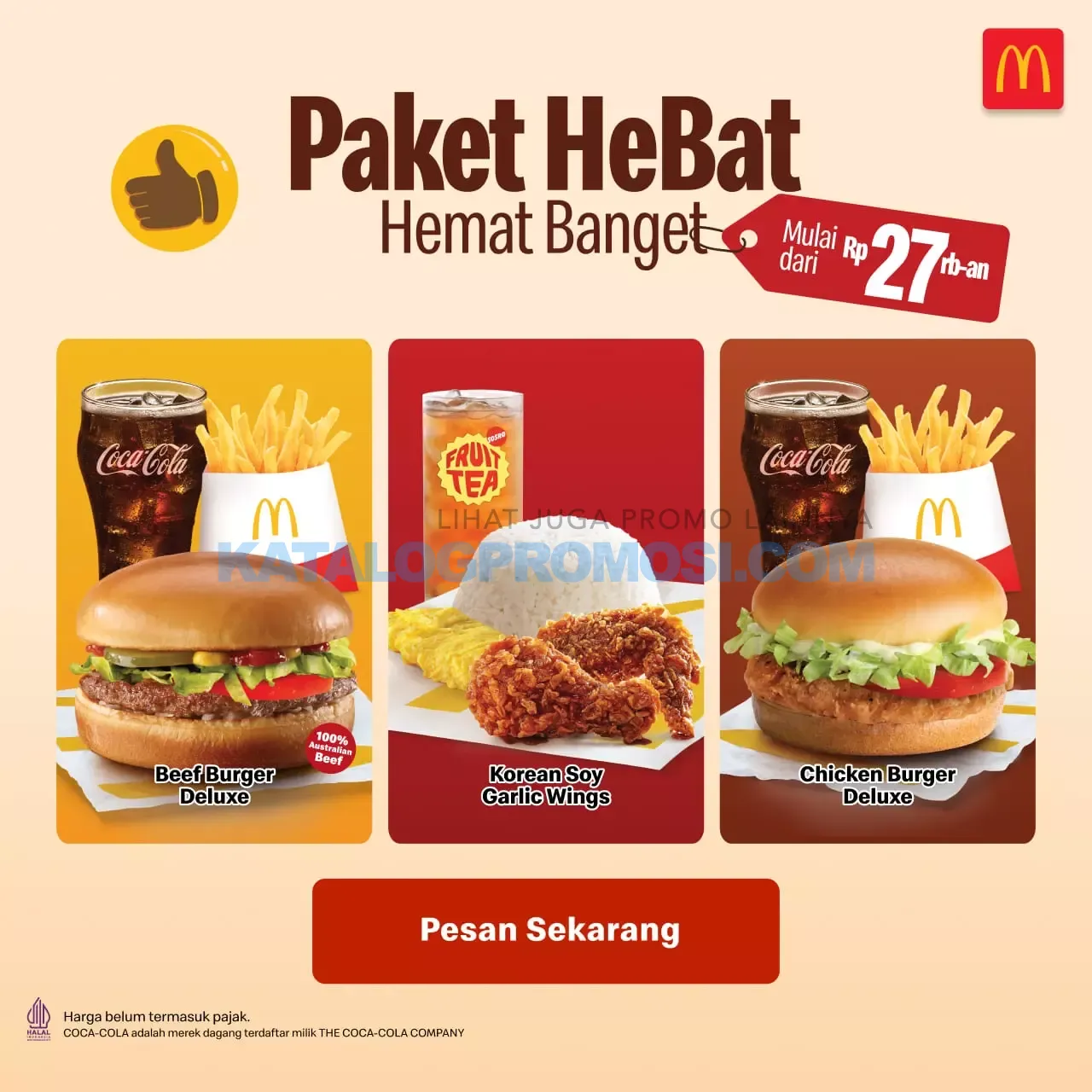 Promo McDonalds HeBat (Hemat Banget) Korean Soy Garlic Wings - Harga mulai Rp. 27RIBUAN