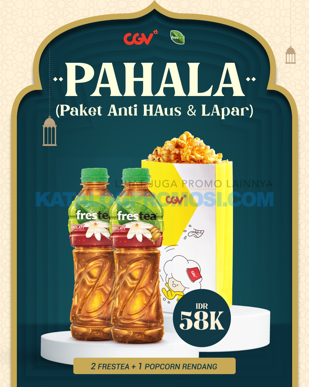 Promo CGV CINEMA PAKET COMBO PAHALA (Paket Anti Haus dan Lapar).