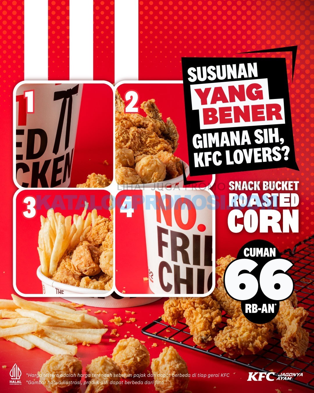 PROMO KFC Snack Bucket Roasted Corn cuma Rp. 66RIBUAN