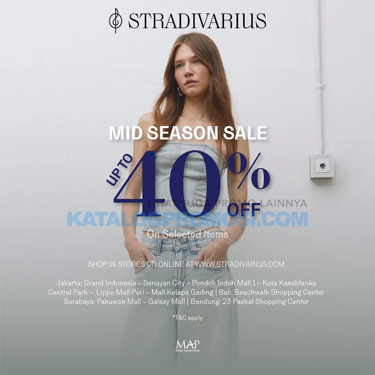 Promo Stradivarius MID SEASON SALE - Get 40% Off On Selected Items