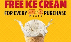 Promo CARLS JR BELI STAR MEAL GRATIS ICE CREAM*