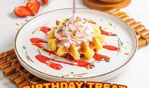 Promo Fat Bubble Birthday Treat GRATIS Waffle