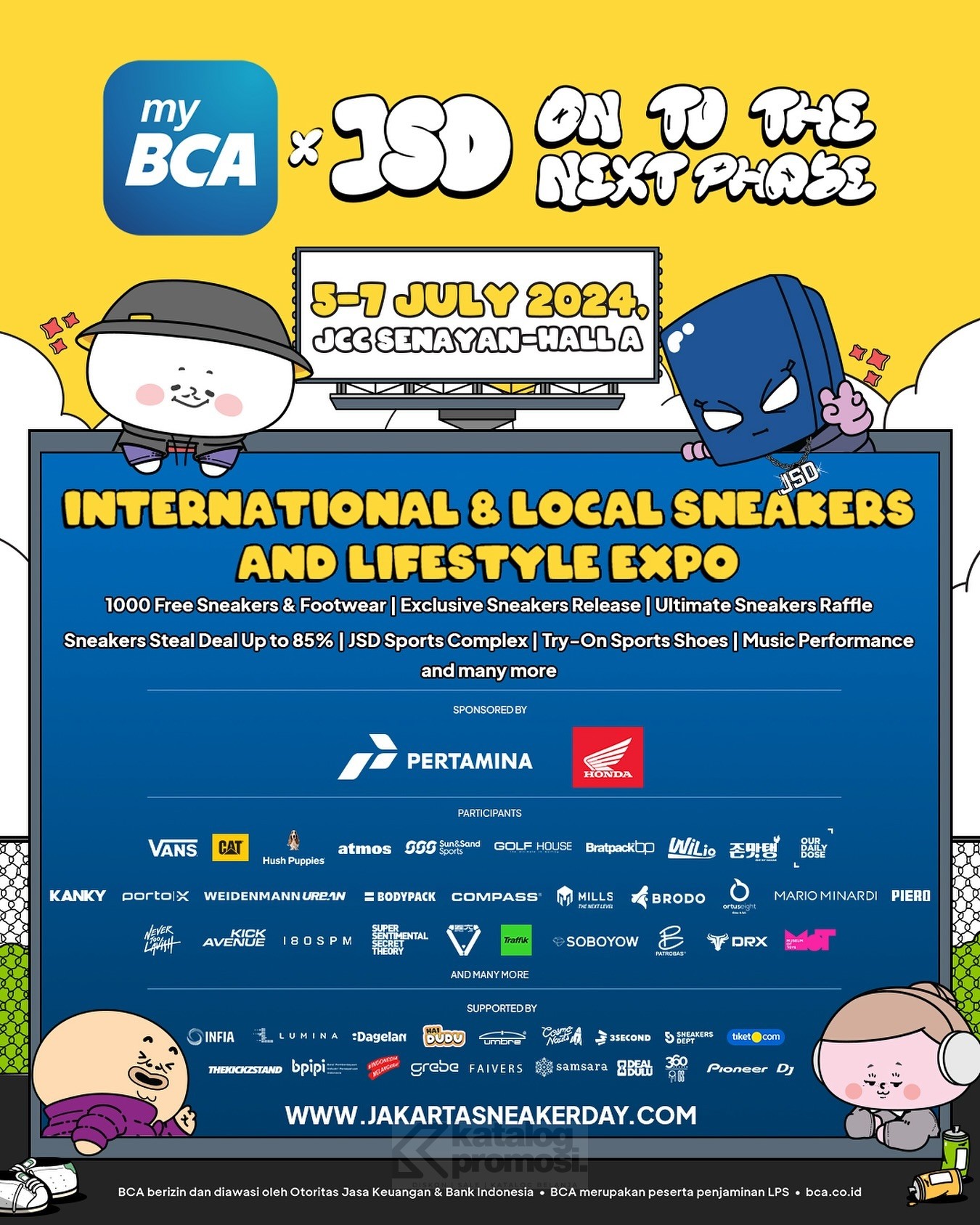 myBCA x Jakarta Sneakers Day 2024 mulai tanggal 05-07 Juli 2024 di Hall A, Jakarta Convention Center