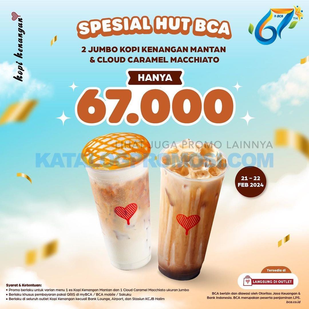 Promo KOPI KENANGAN HUT BCA 67 - DISKON 67% dan PAKET SPESIAL cuma Rp. 67RIBU 11