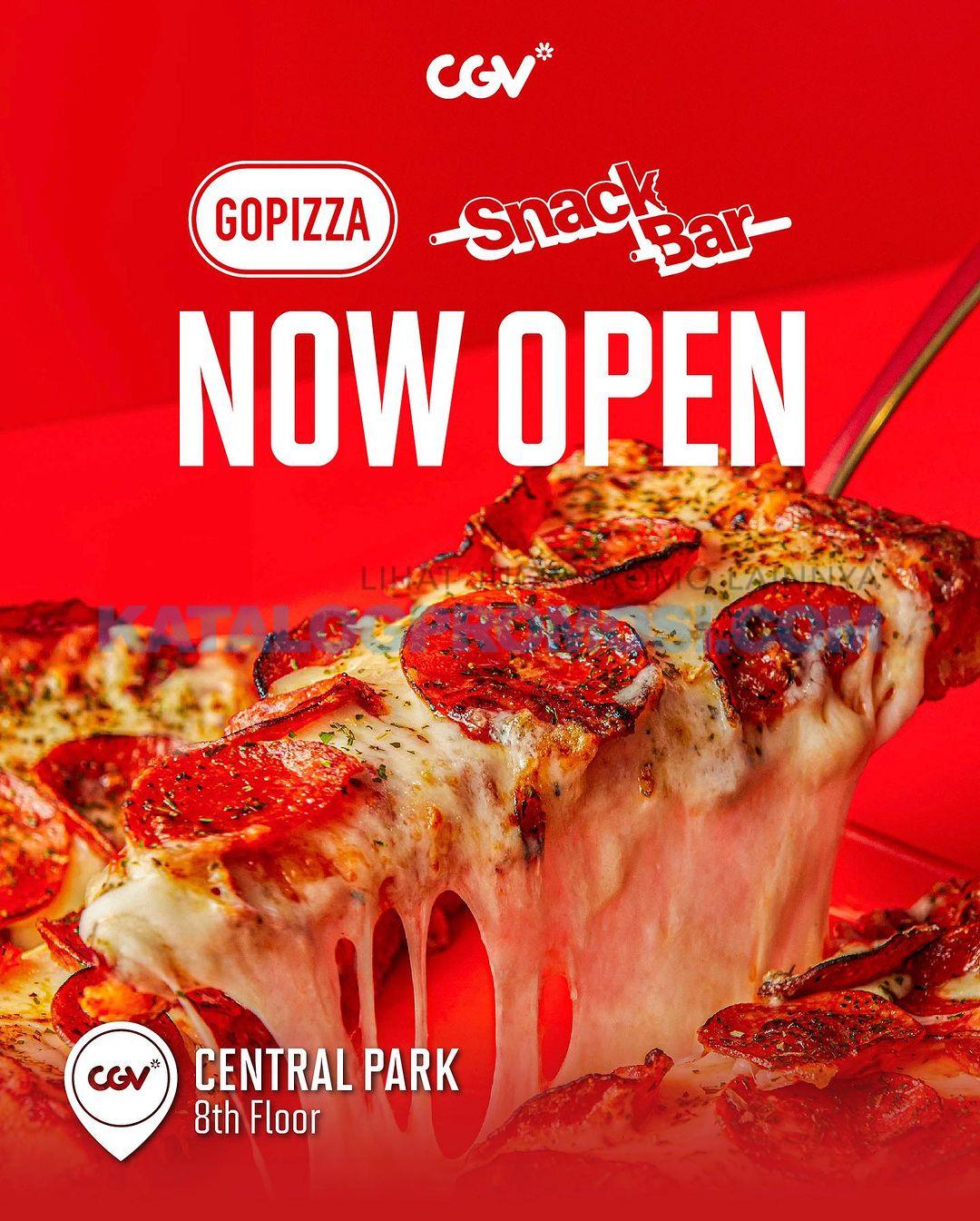 NOW OPEN! CGV Gopizza & Snack Bar di CGV Cinema Central Park Mall