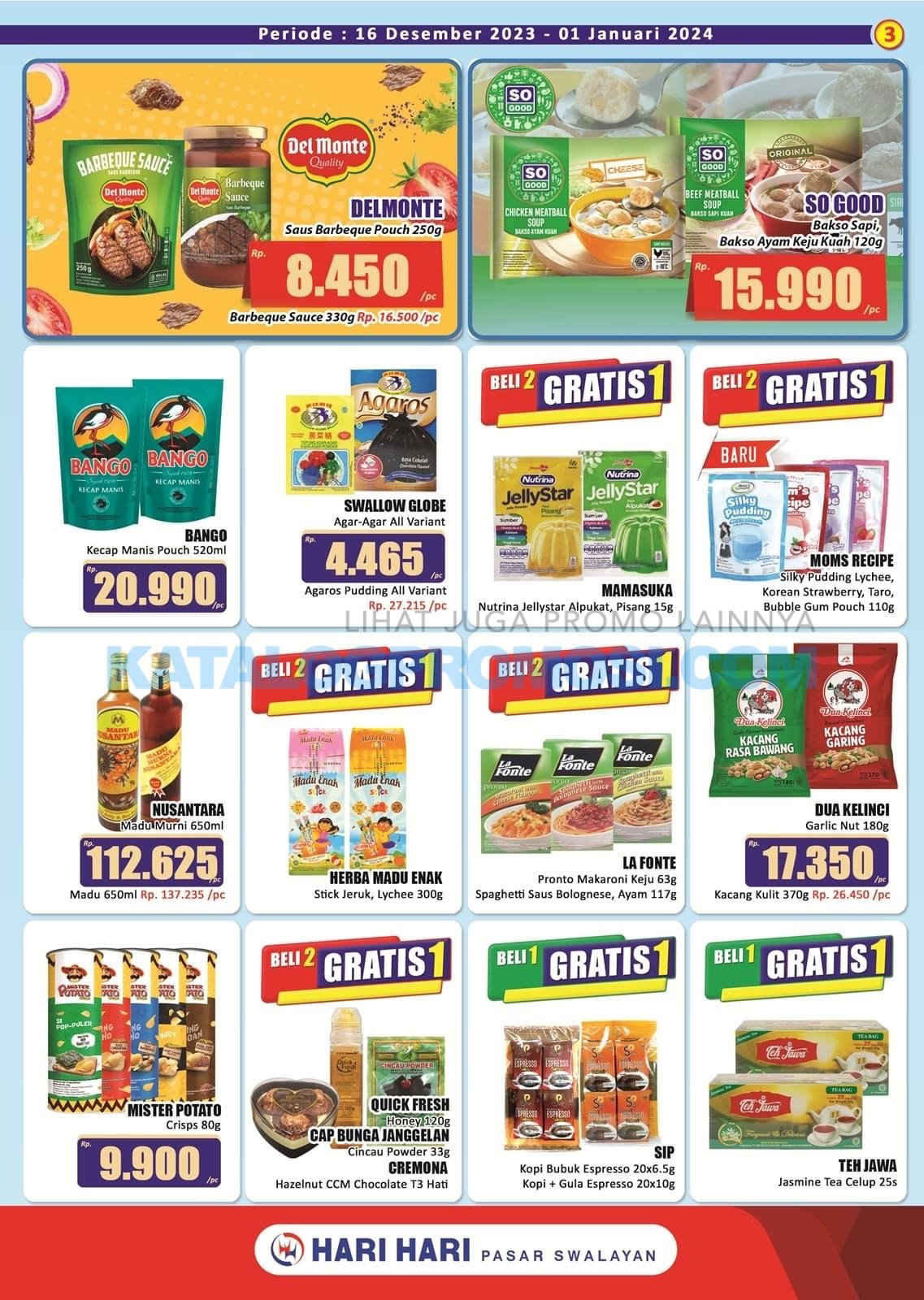 Promo Hari Hari Pasar Swalayan Katalog Mingguan | 16-31 DESEMBER 2023