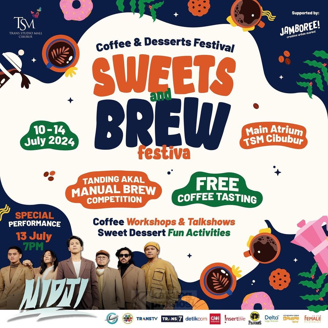 Coffee & Desserts Festival Sweet & Brew Festiva di Trans Studio Mall Cibubur