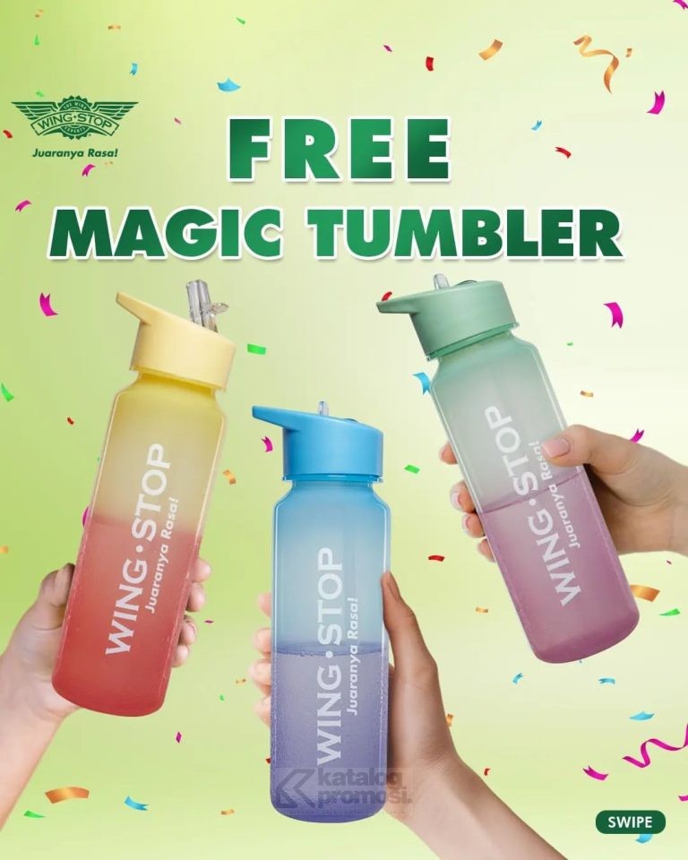 PROMO WINGSTOP GRATIS MAGIC TUMBLER