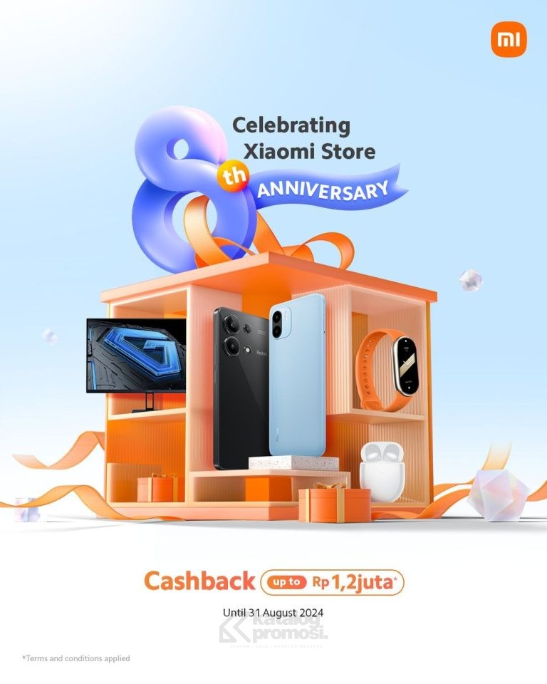 Promo XIAOMI STORE 8TH ANNIVERSARY DISCOUNT up to Rp. 1.2JUGA