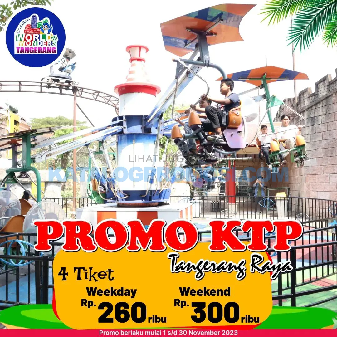 Promo World of Wonders Theme Park Tangerang - HARGA SPESIAL untuk pemegang KTP TANGERANG RAYA