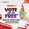 PROMO PEMILU A&W FREE Ice Cream Cone BERLAKU hanya 1 hari, tanggal 14 Februari 2024