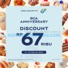 Promo Paris Baguette HUT BCA 67 - Potongan Harga Rp67 Ribu BERLAKU tanggal 21-22 Februari 2024