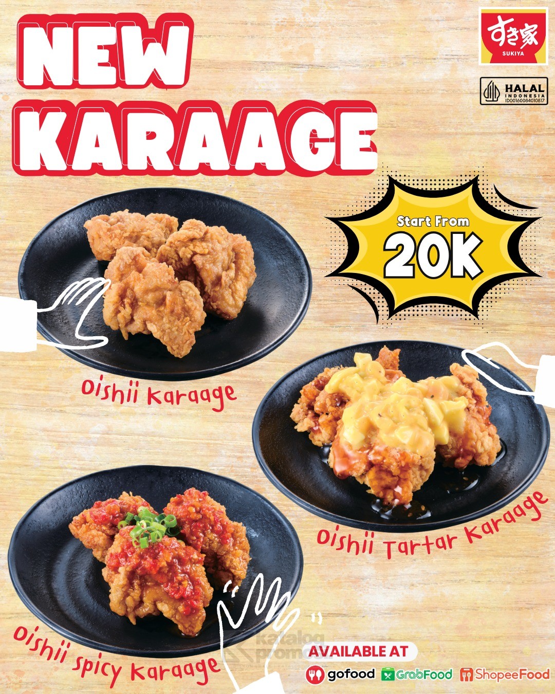 Promo Sukiya New Karaage mulai Rp 20.000