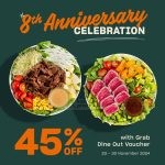 Promo SaladStop! 8th Anniversary Diskon 45%