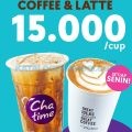 Promo CHATIME MONDAY BOOSTER - Beli Menu Coffee / Latte Small Size hanya Rp 15.000