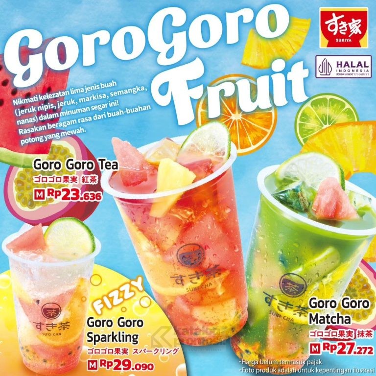 Promo SUKIYA NEW Goro Goro Fruit Series