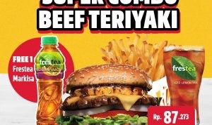 Promo CARLS JR SUPER COMBO! GRATIS 1 FRESTEA MARKISA*