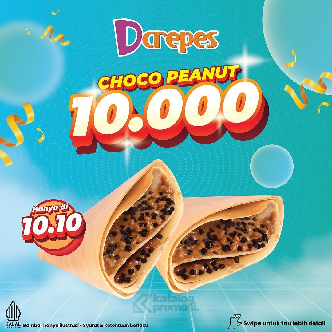 Promo DCREPES SPESIAL 10.10 – BELI CHOCO PEANUT cuma Rp. 10.000*