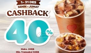 Promo KOPI KENANGAN CASHBACK 40% dengan menggunakan BLU by BCA