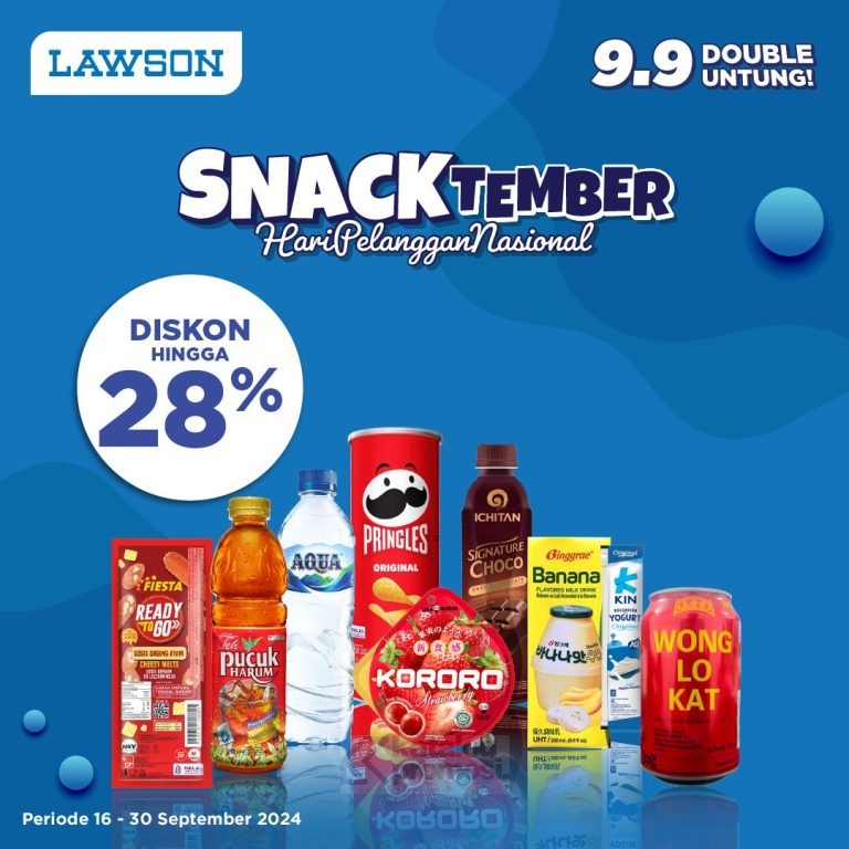 Promo LAWSON SPESIAL SNACKTEMBER - DISKON HINGGA 28%