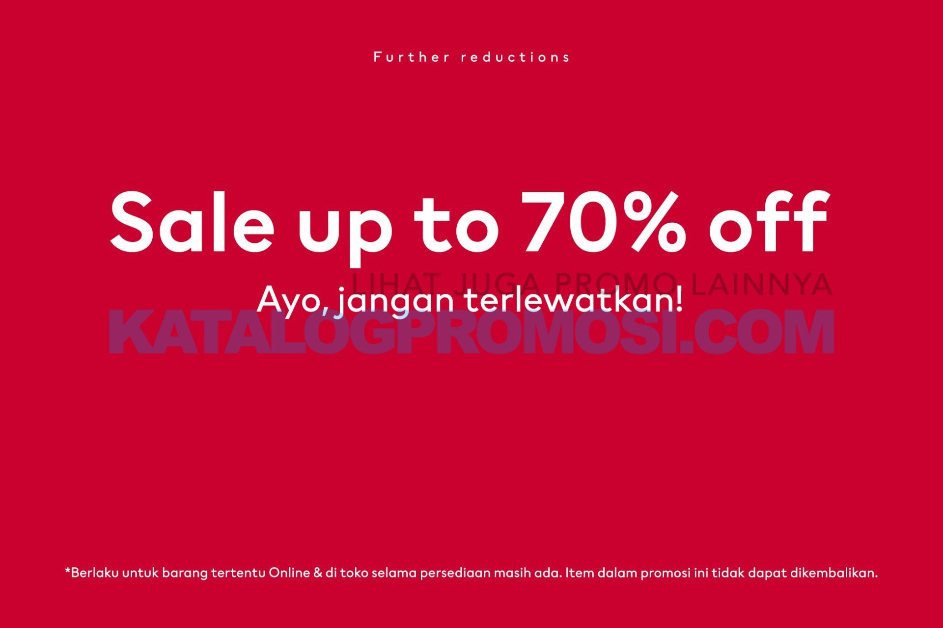 PROMO H&M END OF SEASON SALE FURTHER REDUCTION DISCOUNT up to 70% Off