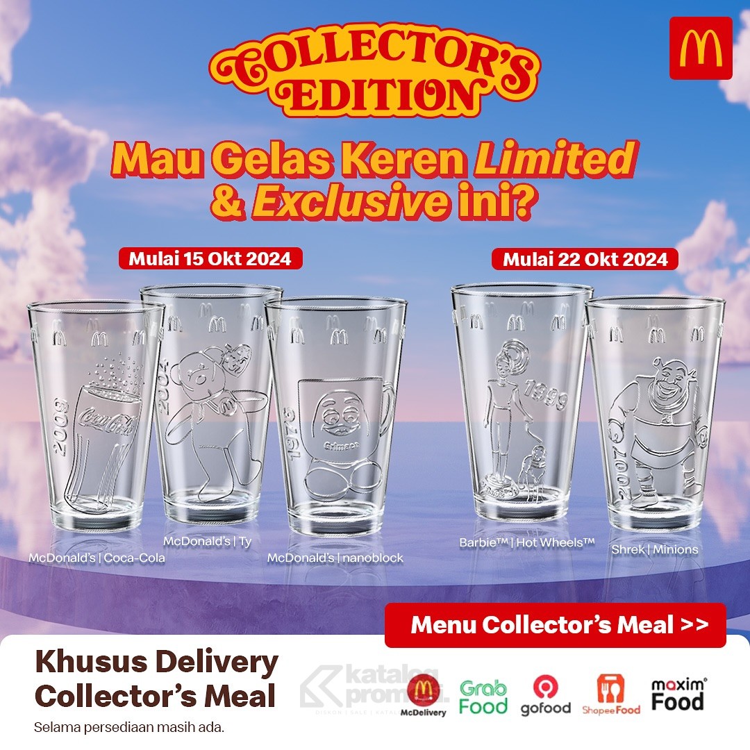 Promo McDonald’s Collector’s Edition GRATIS Koleksi Gelas Keren!