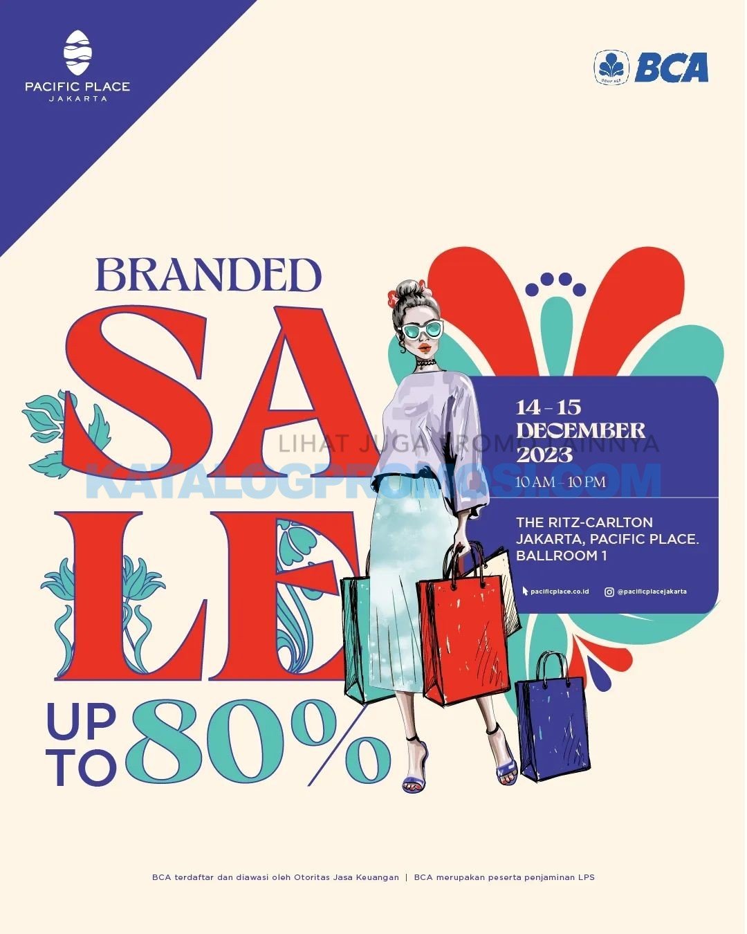 PACIFIC PLACE BRANDED SALE up to 80% mulai tanggal 14-15 DESEMBER 2023