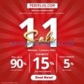 Promo PERIPLUS 1.1 SALE - Diskon hingga 90% + 15% cashback