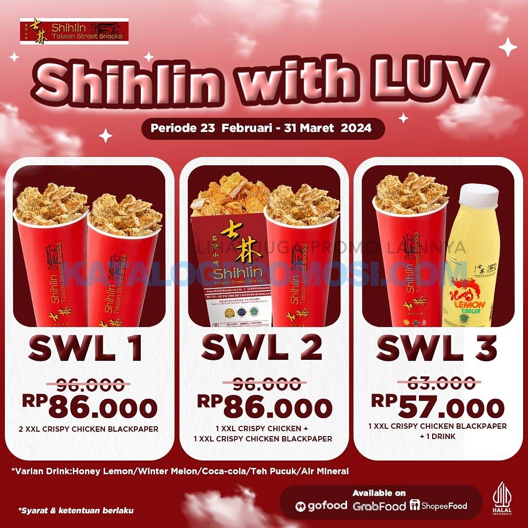 Promo SHIHLIN PAKET Shihlin With Luv mulai dari 50-ribuan aja! khusus via ONLINE DELIVERY