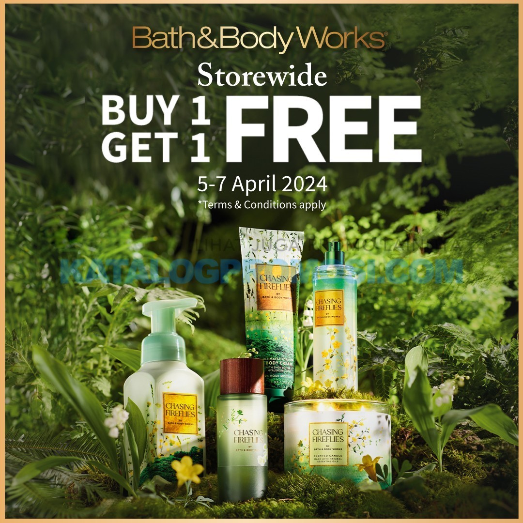 Promo Bath & Body Works WEEKEND SPECIAL - BELI 1 GRATIS 1 tanggal 05-07 April 2024