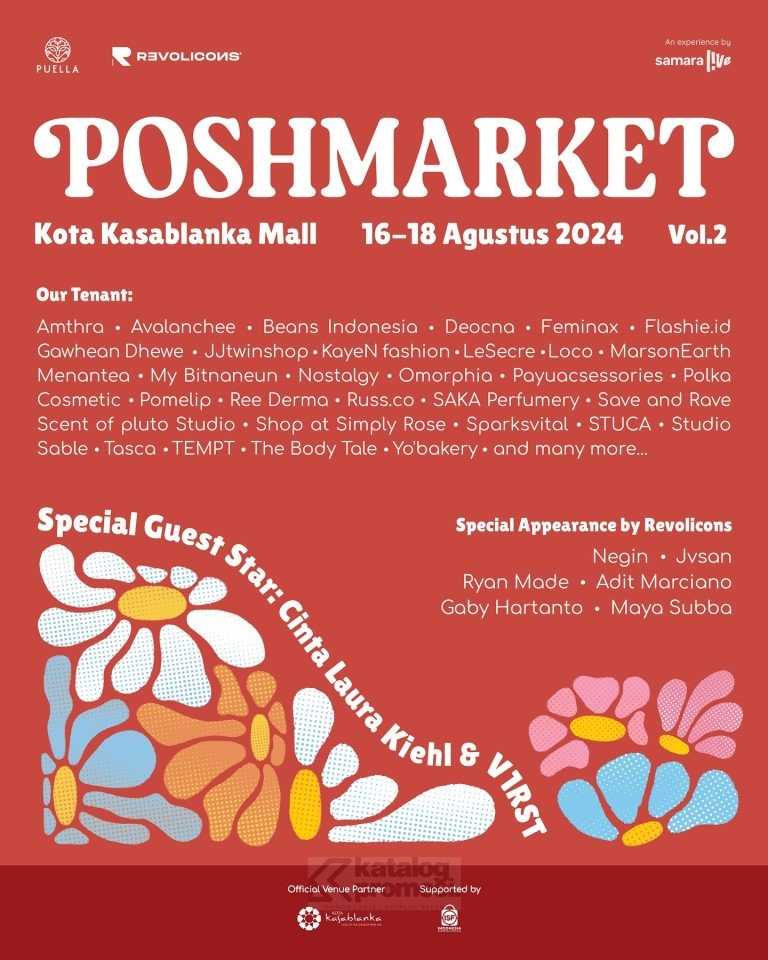 POSHMARKET di Kota Kasablanka berlaku mulai tanggal 16-18 Agustus 2024