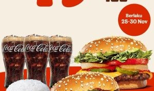 Promo BURGER KING GAJIAN! PAKET SPESIAL cuma Rp. 79RIBUAN AJA