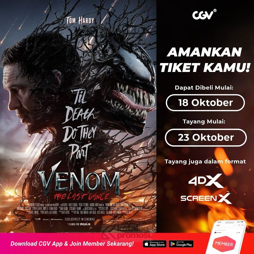 Promo CGV Pre Sale Venom: The Last Dance