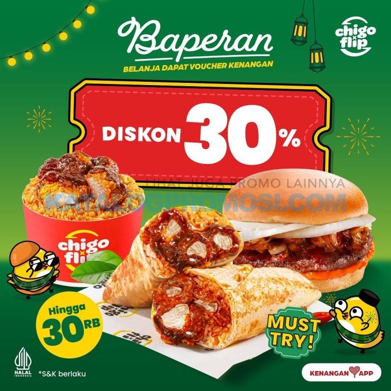 Promo Chigo X Flip Baperan - Dapatkan Voucher Diskon Hingga 30%