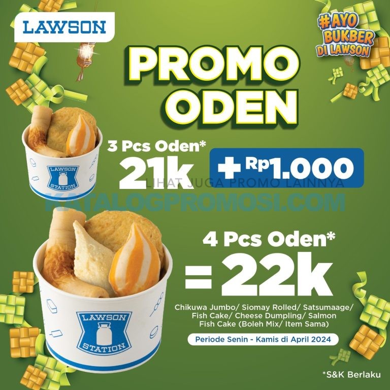 Promo LAWSON SPECIAL PRICE! PAKET ODEN TAMBAH RP. 1.000 DAPAT 4 PCS