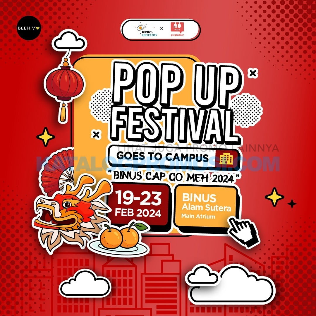 PERGIKULINER POP UP FESTIVAL GOES TO CAMPUS di BINUS Alam Sutra