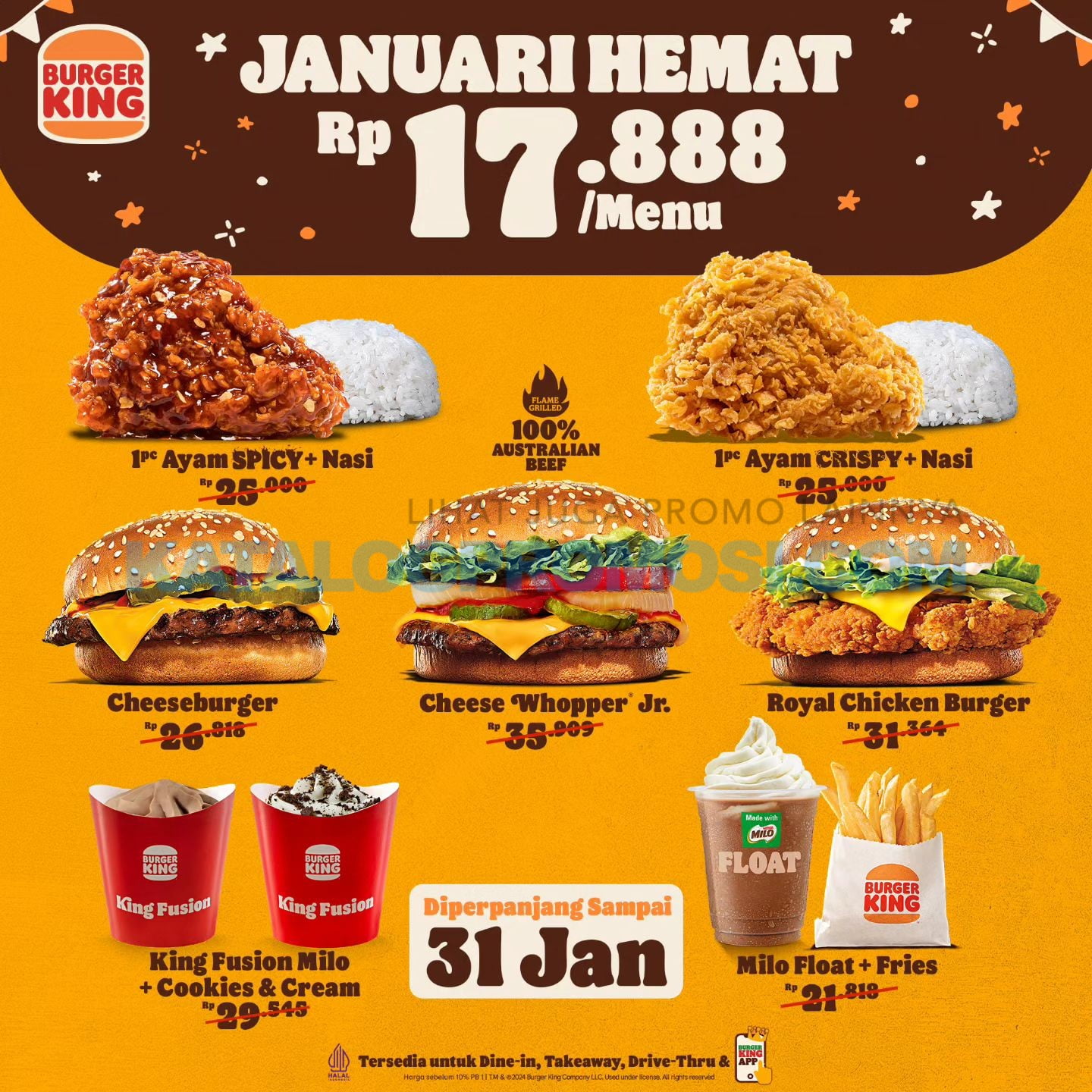 Promo Burger King JANUARI 2024